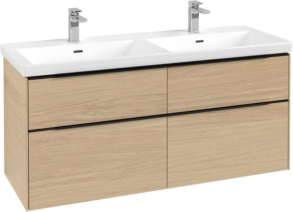 Villeroy & Boch Waschtischunterschrank Subway 3.0 C 568L0 1272 mm Brilliant White mit LED