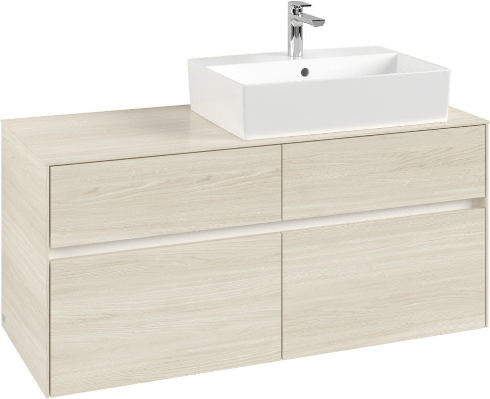 Villeroy & Boch Waschtischunterschrank Collaro C130 B0 1200 mm White Oak mit Beleuchtung