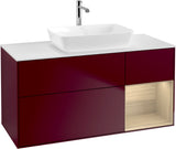Villeroy & Boch Waschtischunterschrank Finion G831G 1200 mm Glossy White Lacquer mit Beleuchtung