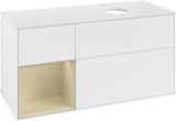 Villeroy & Boch Finion Waschbeckenunterschrank 1200 mm Glossy White Lacquer mit Beleuchtung
