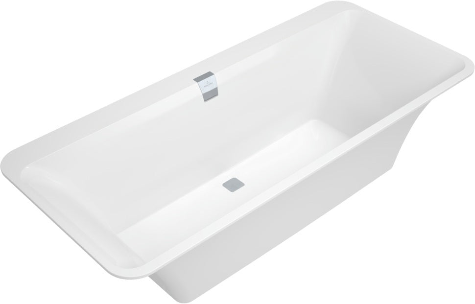 Villeroy & Boch Squaro Edge 12 Badewanne 1800x800mm Oval Weiß Alpin – Quaryl Einbauwanne