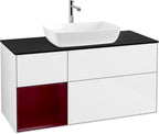 weiß / Mitteldichte Faserplatte (MDF) / F822H B 1200x603x501mm Glossy White
