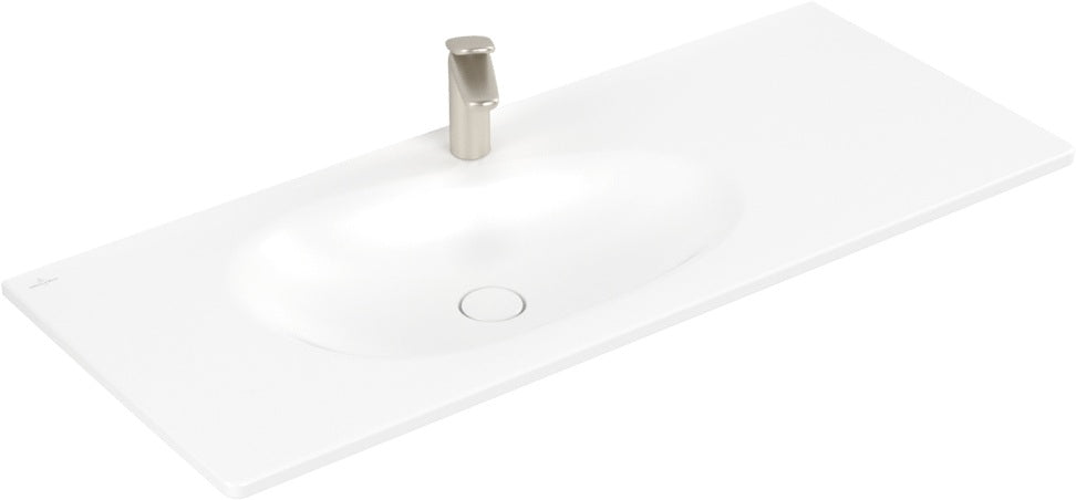 Villeroy & Boch Antao Schrankwaschtisch 800 mm Almond CeramicPlus – Wandmontage, TitanCeram, ohne Überlauf