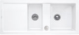 Villeroy & Boch Spüle SUBWAY 80 snow white 1160x510mm CeramicPlus Doppelbecken reversibel