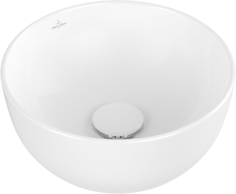 Villeroy & Boch Artis Aufsatzwaschbecken 325 mm rund Weiß Alpin CeramicPlus