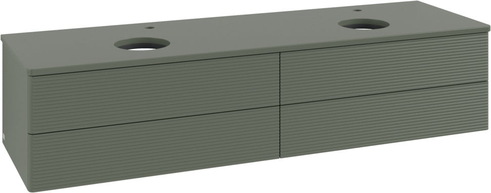 Villeroy & Boch Antao Waschbeckenunterschrank 1600 mm Anthrazit Matt Lackiert mit 4 Auszügen