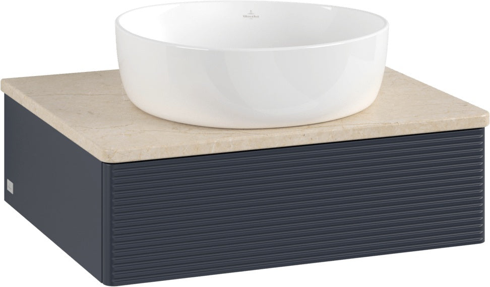 Villeroy & Boch Waschbeckenunterschrank Antao 600 mm Anthracite Matt Lacquer mit LED-Beleuchtung