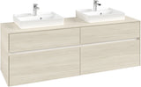 Villeroy & Boch Waschtischunterschrank Collaro C021 B0 1600 mm White Oak mit LED-Beleuchtung