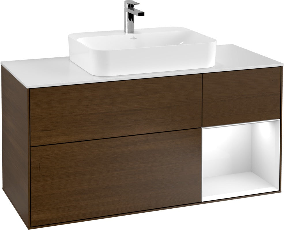Villeroy & Boch Waschtischunterschrank Finion F421G 1200 mm Glossy White Lacquer