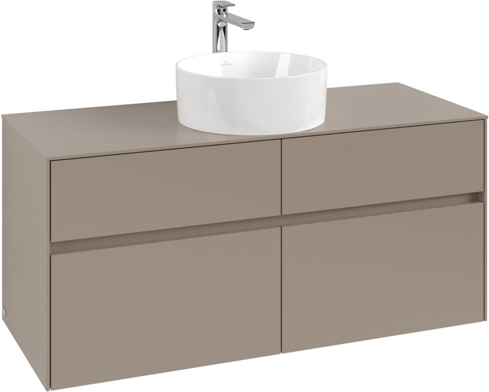 Villeroy & Boch Waschbeckenunterschrank Collaro C041 1200 mm Taupe mit SoftClosing