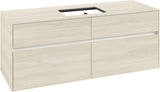 Villeroy & Boch Waschtischunterschrank Collaro C11600 1400 mm White Oak – 4 Auszüge, SoftClosing