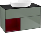 Villeroy & Boch Waschtischunterschrank Finion FA12G 1000 mm Glossy White Lacquer mit Beleuchtung