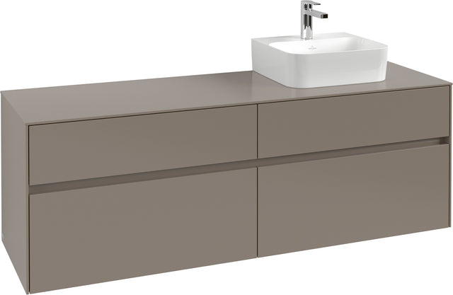 Villeroy & Boch Waschbeckenunterschrank Collaro C106B0 1600 mm Black Oak mit Beleuchtung