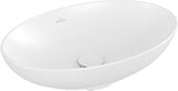 Villeroy & Boch Aufsatzwaschbecken Loop & Friends 4A4 701 – Oval, Stone White CeramicPlus, 560x380 mm