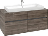 Villeroy & Boch Collaro Waschtischunterschrank 1200 mm Soft Grey mit 4 Auszügen