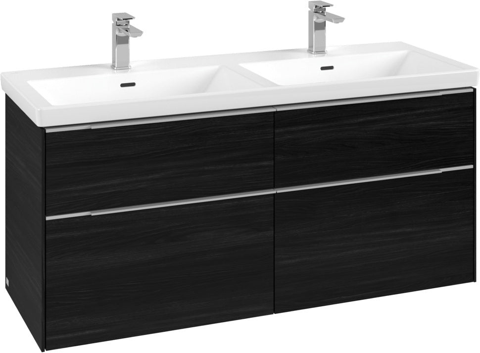 Villeroy & Boch Subway 3.0 Waschtischunterschrank 1272 mm Brilliant White mit 4 Auszügen