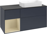 Villeroy & Boch Finion Waschtischunterschrank 120 cm Glossy White Lacquer mit Beleuchtung