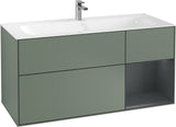 Villeroy & Boch Finion Waschbeckenunterschrank Glossy White Lacquer 1196 mm mit LED-Beleuchtung