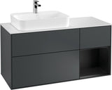 Villeroy & Boch Waschtischunterschrank Finion F401G 1200 mm Glossy White Lacquer mit Beleuchtung