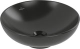 Villeroy & Boch Loop & Friends Aufsatzwaschbecken 380 mm rund Ebony CeramicPlus