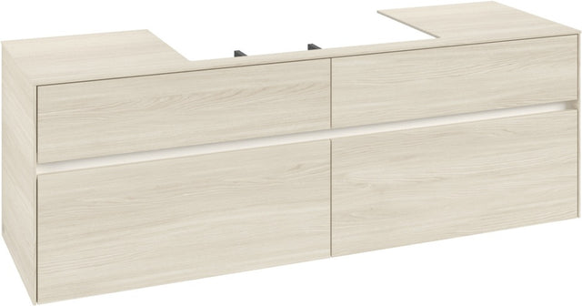 Villeroy & Boch Waschtischunterschrank Collaro C028 B0 1600 mm White Oak mit LED-Beleuchtung und SoftClosing