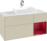 Villeroy & Boch Waschtischunterschrank Finion G831G 1200 mm Glossy White Lacquer mit Beleuchtung
