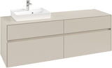 Villeroy & Boch Waschtischunterschrank Collaro C07800 1600 mm Cashmere Grey mit 4 Auszügen