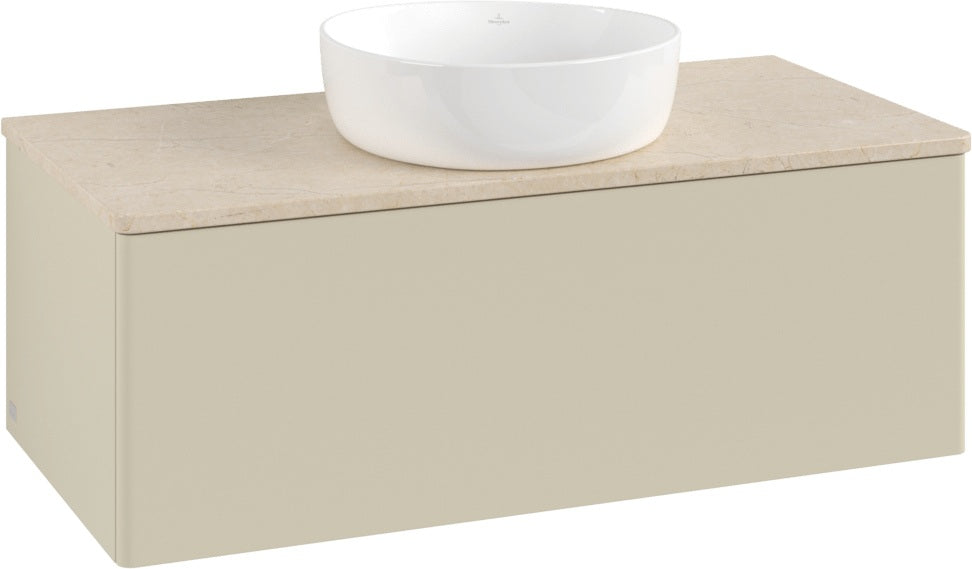 Villeroy & Boch Antao Waschtischunterschrank K31013 1000 mm Anthrazit Matt – 1 Auszug, Push-to-Open