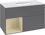 Villeroy & Boch Waschtischunterschrank Finion G241GF Glossy White Lacquer 1000 mm mit Beleuchtung