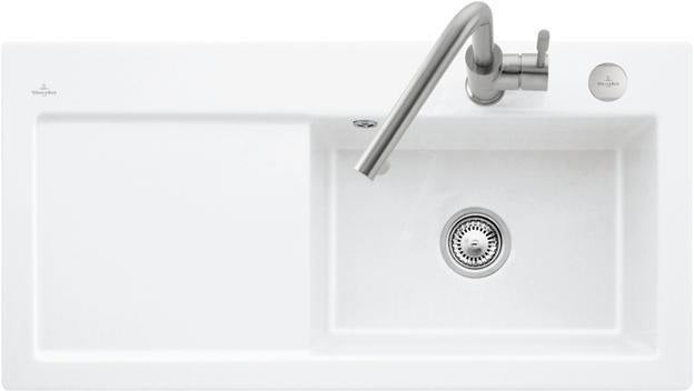 Villeroy & Boch SUBWAY 60 XL FLAT Einbauspüle 965x475mm Ivory CeramicPlus