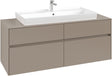 Villeroy & Boch Waschbeckenunterschrank Collaro C092 B0 1400 mm Taupe mit Beleuchtung