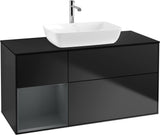 Villeroy & Boch Finion Waschtischunterschrank 1200 mm Glossy White Lacquer mit Beleuchtung