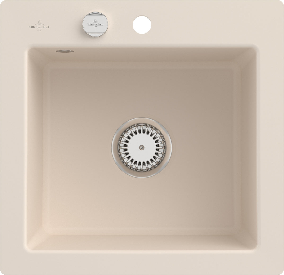 Villeroy & Boch Subway 50 S flat Flächenbündige Spüle 490x475mm Weiß Alpin CeramicPlus
