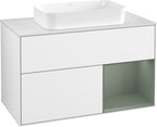 weiß / Mitteldichte Faserplatte (MDF) / F661G M 1000x603x501mm Glossy White