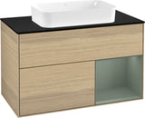 Villeroy & Boch Waschtischunterschrank Finion F252G 1000 mm Glossy White Lacquer mit LED-Beleuchtung