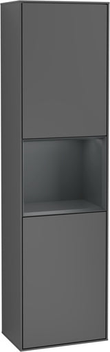 Villeroy & Boch Hochschrank Finion F460GF – 418 mm, Glossy White Lacquer, mit Beleuchtung & SoftClosing