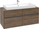 Villeroy & Boch Collaro Waschtischunterschrank 1200 mm Soft Grey mit 4 Auszügen