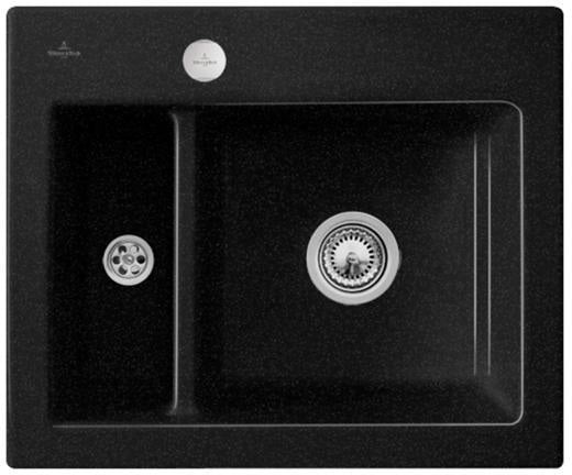 Villeroy & Boch Subway 60 XM Flat Einbauspüle 585x475 mm Graphite CeramicPlus