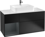 Villeroy & Boch Finion Waschtischunterschrank G161G 1200 mm Glossy White Lacquer mit LED-Beleuchtung