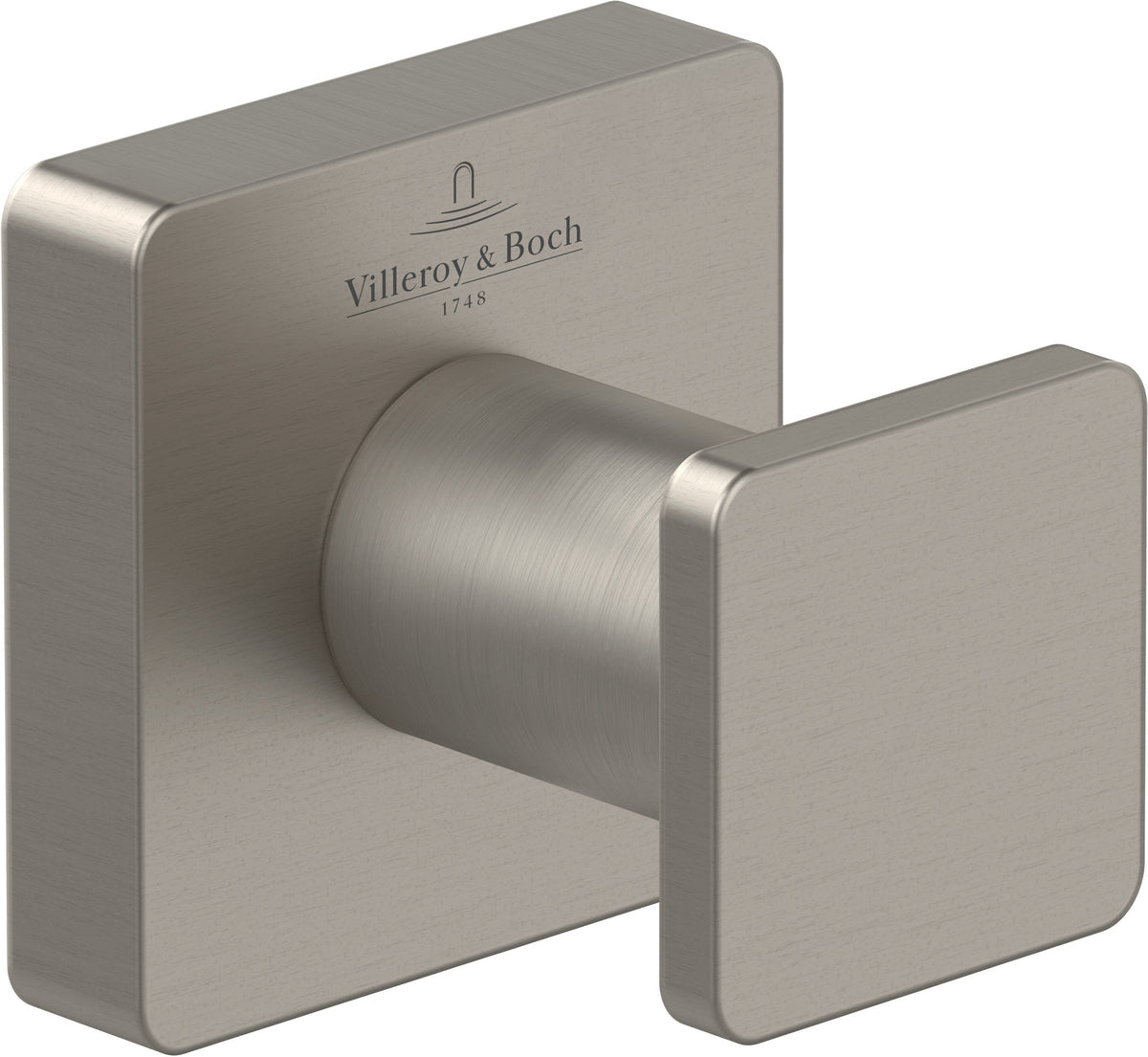 Villeroy & Boch Handtuchhaken Elements - Striking, eckig, Chrom, Messing, 45 x 44 x 45 mm