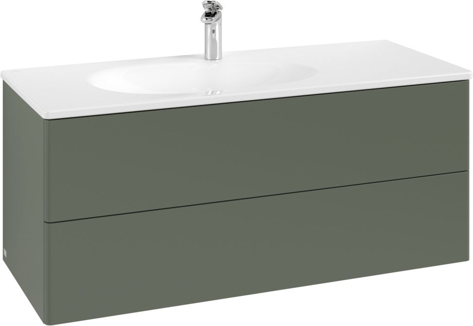 Villeroy & Boch Antao Waschtischunterschrank 1188 mm Glossy White Lacquer mit Beleuchtung