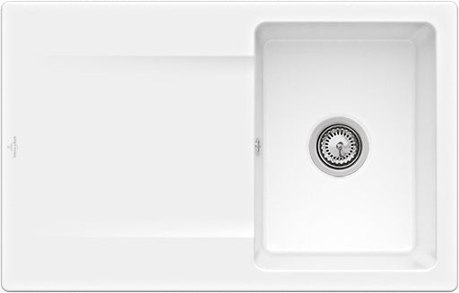 Villeroy & Boch Siluet 45 flat Einbauspüle 780x490mm Weiß Alpin CeramicPlus