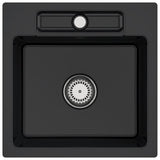 Villeroy & Boch Siluet 50 S flat Einbauspüle 470x470mm TitanCeram Ebony CeramicPlus