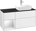 weiß / Mitteldichte Faserplatte (MDF) / F802M T 1200x603x501mm Glossy White