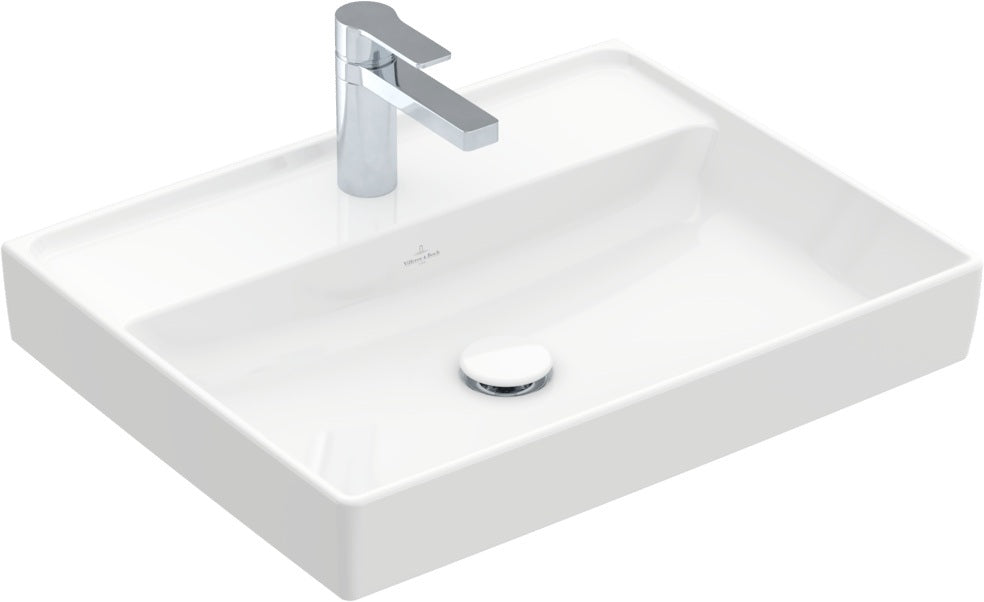 Villeroy & Boch Wandwaschbecken Collaro 600x470 mm Rechteck Weiß Alpin