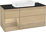 Villeroy & Boch Finion Waschtischunterschrank 1200 mm Glossy White Lacquer mit LED-Beleuchtung
