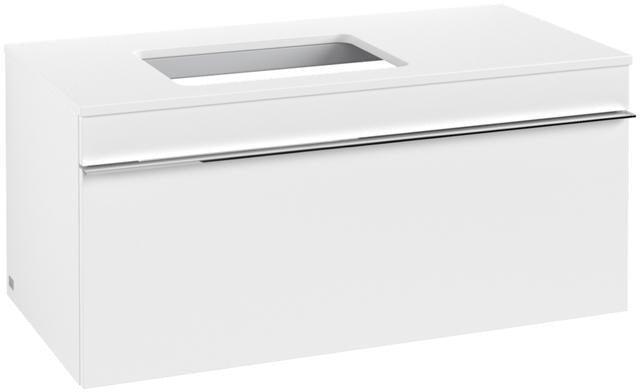 Villeroy & Boch Venticello Waschtischunterschrank Glossy White 957 mm, Auszug links