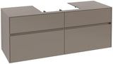 Villeroy & Boch Collaro Waschtischunterschrank 1400 mm Black Matt Lacquer mit 4 Auszügen
