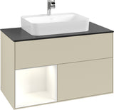 Villeroy & Boch Finion Waschtischunterschrank 1000 mm Glossy White Lacquer mit LED-Beleuchtung