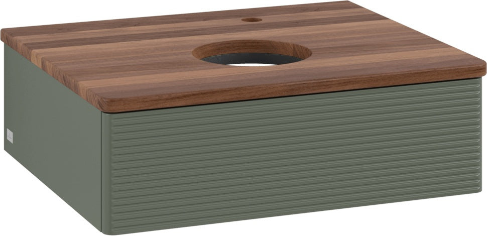 Villeroy & Boch Waschtischunterschrank Antao 600 mm Anthrazit Matt mit LED-Auszugsbeleuchtung